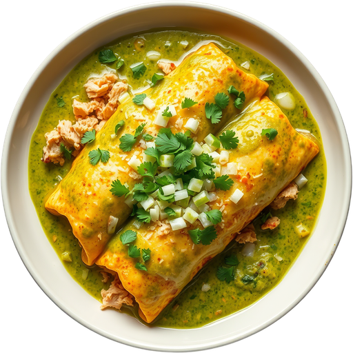 Enchiladas Verdes dish