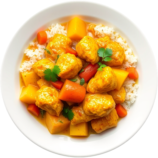 Yellow Chicken Curry dish