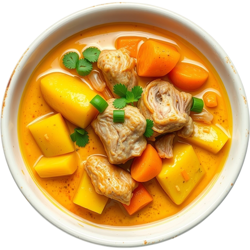 Yellow Curry with Pork dish