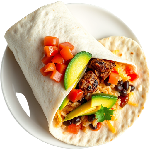 Supremium Carne Asada Burrito dish
