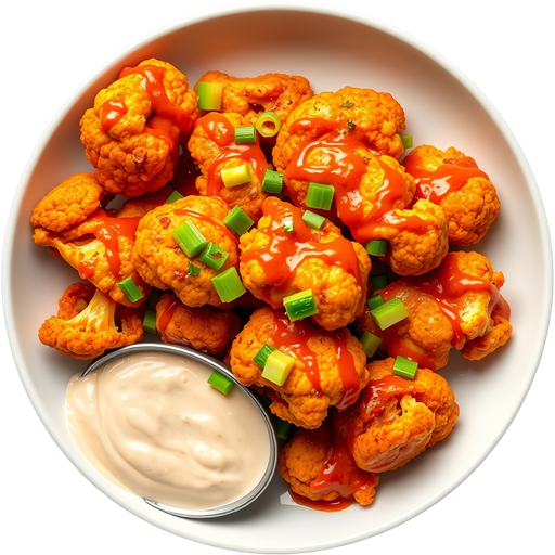 Buffalo Cauliflower Wings dish