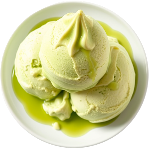 Green Tea Ice Cream dish
