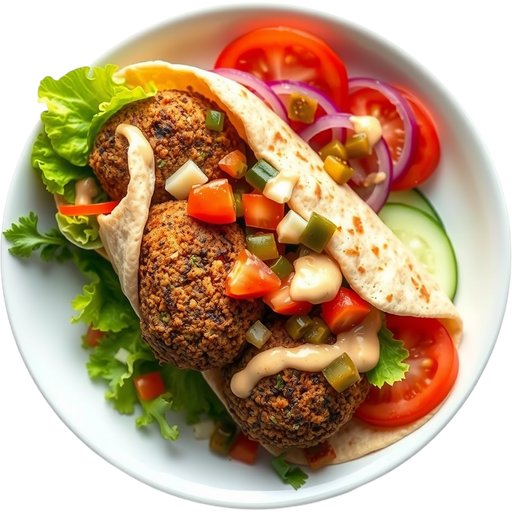 Falafel Wrap dish