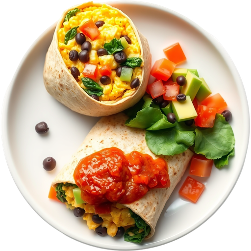 Protein Breakfast Burrito dish