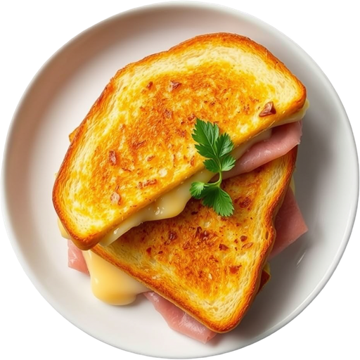 Grilled Cheese with Ham dish