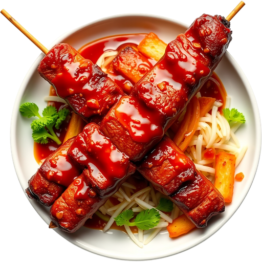 BBQ Pork Stick dish