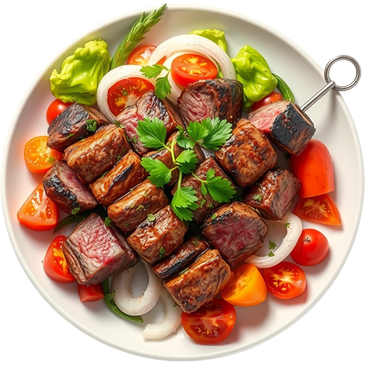 Shish Kebab Filet Mignon Platter dish