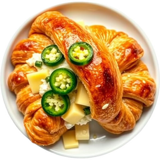 Jalapeño & Cheese Croissant dish