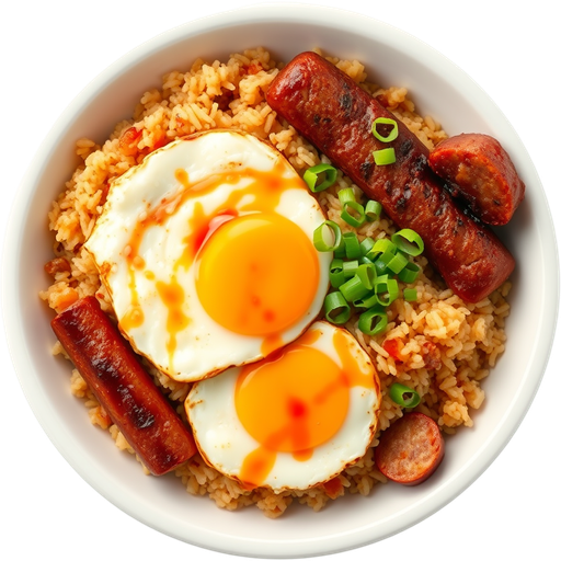 Hawaiian Breakfast with Fried Rice dish