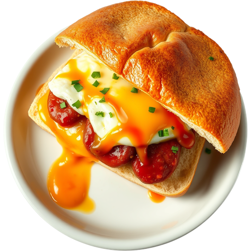 Spicy Sausage Breakfast Sandwich dish