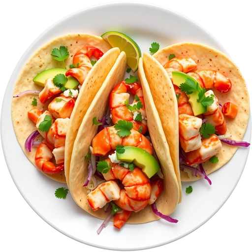 Lobster Taco Trio dish