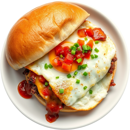 Barbacoa Beef Breakfast Sandwich dish