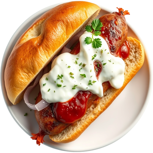 Cevapi Sandwich dish