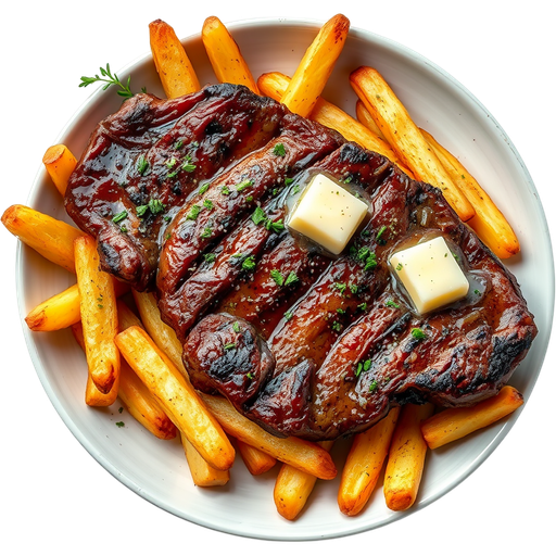 Steak Frites dish