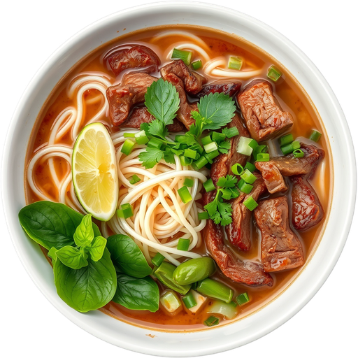 Beef Pho dish