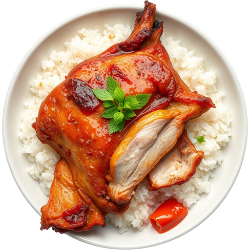 Lechon Kawali with Rice dish