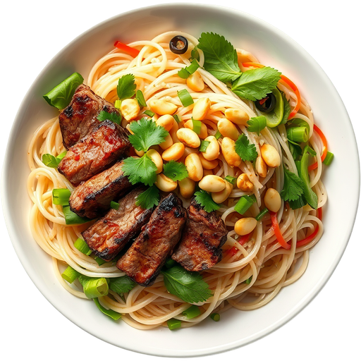 Thai Steak and Noodle Salad dish