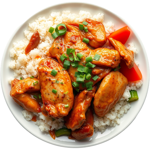 Savory Chicken Plate dish