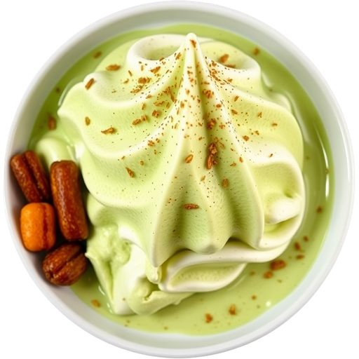 Toasted Green Tea Soft Serve dish