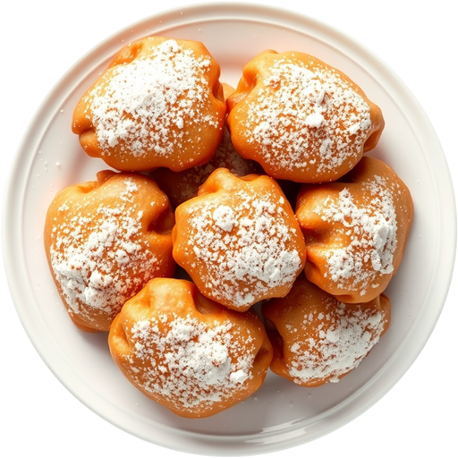 French Apple Beignets dish