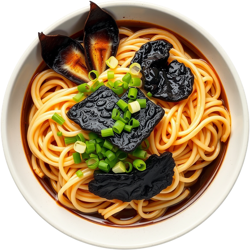 Black Truffle and Uni Udon dish