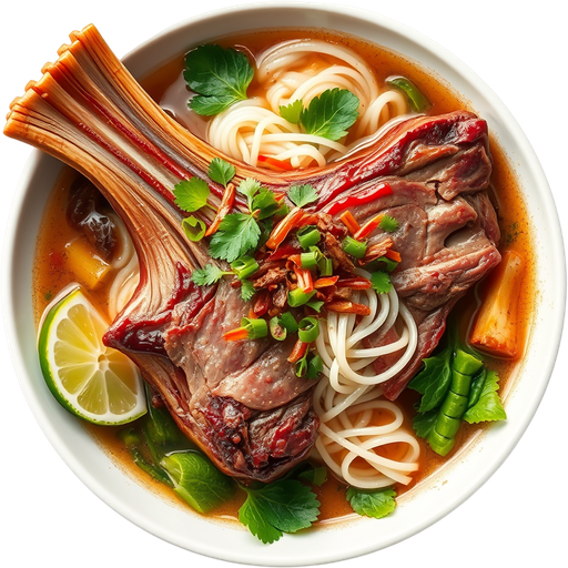 Rib Bone Pho dish