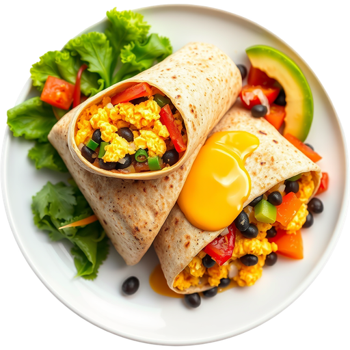 Vegetarian Breakfast Burrito dish