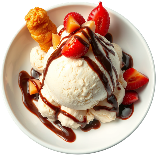 Tempura Ice Cream dish