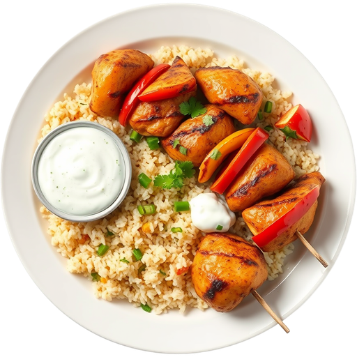 Chicken Kabob Plate dish