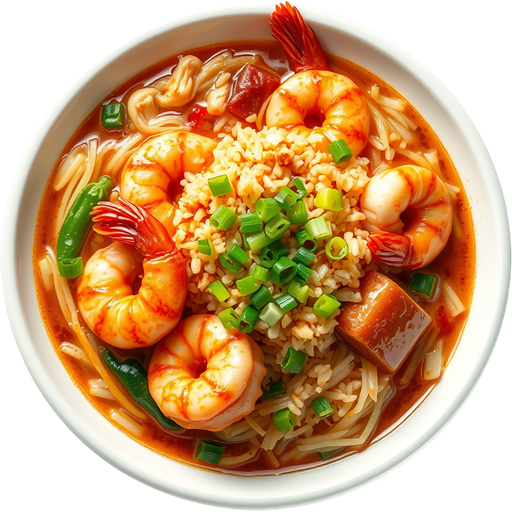 3 Flavor Sizzling Rice Soup dish