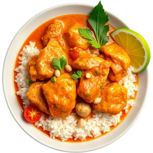 Panang Chicken Curry dish
