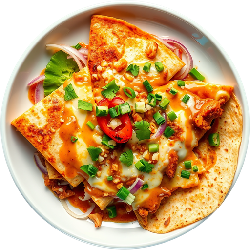 Satay Quesadilla dish