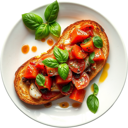Bruschetta dish