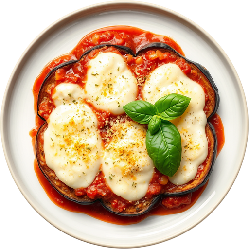 Eggplant Parmigiana dish