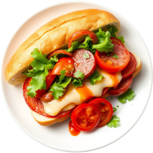 Spicy Italian Submarine dish