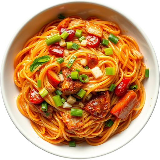 HK Pan Fried Noodles dish