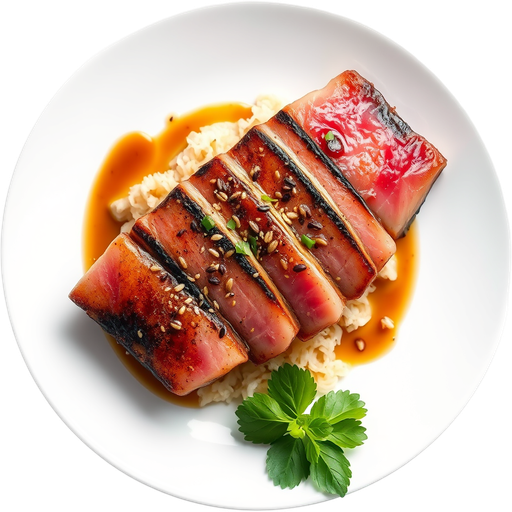 Smoky Seared Ahi Tuna Rare dish