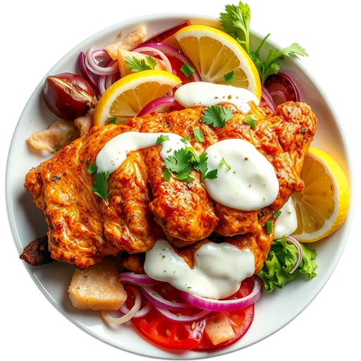Chicken Schwarma Plate dish