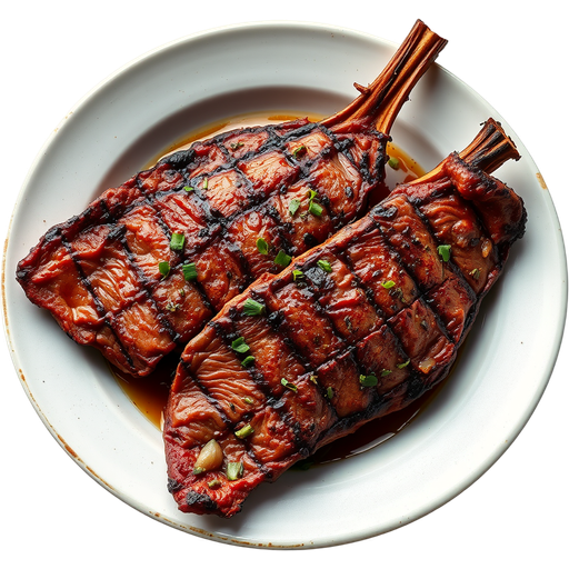 Charcoal Grilled Beef Tongue dish