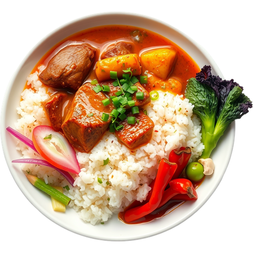 Curry Gyutan Set dish