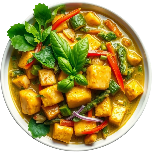 Green Veggie Curry dish