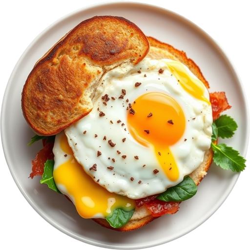 Breakfast Egg Truffle Sandwich dish