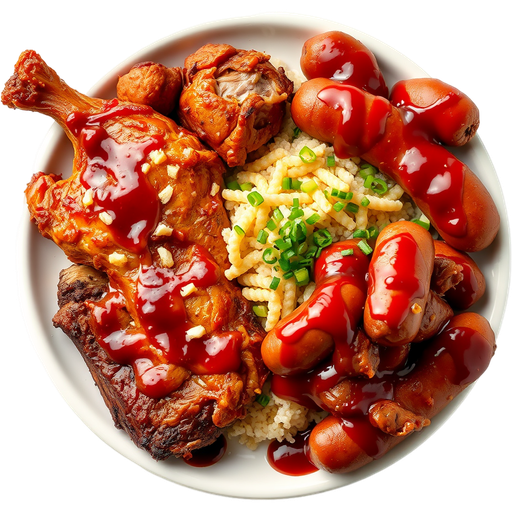 Chicken & Two Meat Combo dish
