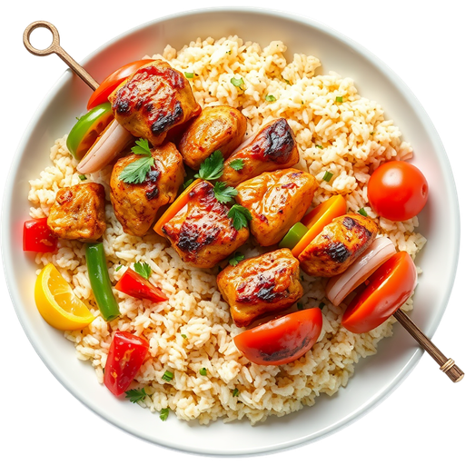 Chicken Kabob Plate dish