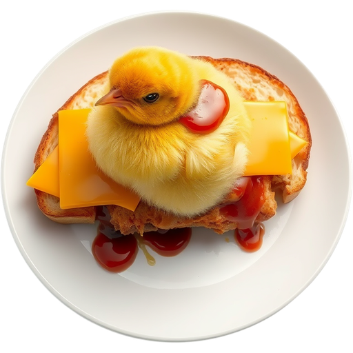 Chick on the Barbie Jaffle dish