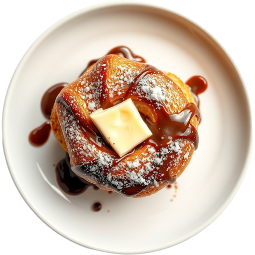 Nutella Cruffin dish