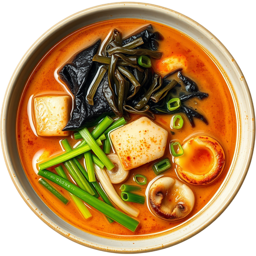 Japanese Miso Hot Soup dish