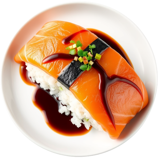 Salmon Sushi dish