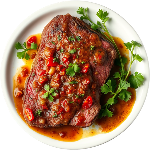 Entrana al Chimichurri dish