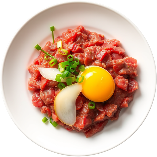Korean Beef Tartare dish